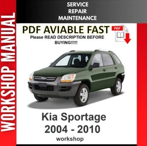 KIA SPORTAGE 2004 2005 2006 2007 2008 2009 SERVICE REPAIR WORKSHOP MANUAL - Picture 1 of 1