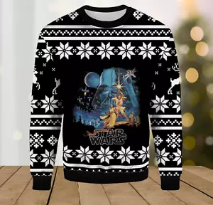 90S Star Wars A New Hope Ugly Christmas Sweater, Size Xs-5Xl - Picture 1 of 2