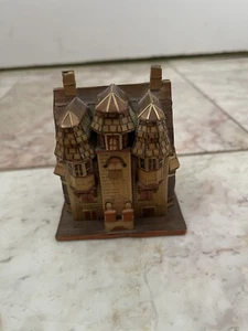 Vintage Bamboo Victorian House Trinket Jewelry Box 1987 Meow REO Company - Picture 1 of 3