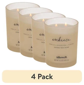(Vanilla + Sugarcane + Almond) Scented 2-Wick 15oz Spa Jar Candle - Picture 1 of 7