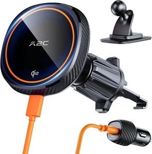 A2C Wireless Car Charger for Magsafe with USB-C PD Adpter, 15W Car Phone Holder - Zdjęcie 1 z 8