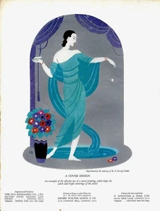 Original vintage print GRACE AT POND COVER DESIGN 1931 - Picture 1 of 1