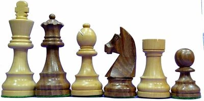 Large Handcrafted Wooden Staunton Chessmen 3.9 inch King With EXTRA QUEENS - Image 1 of 4