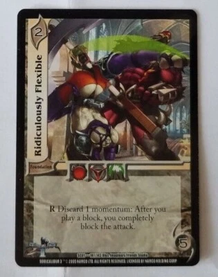 2005 UFS  RIDICULOUSLY FLEXIBLE  CARD UNIVERSAL FIGHTING SYSTEM CCG CARD  - Image 1 of 2