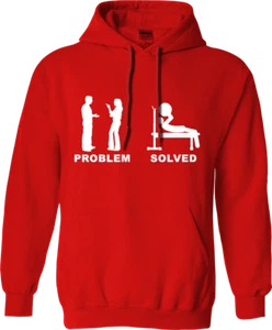 Problem Solved Hoodie Wedding Couple Gym Fitness Bodybuilding Training Gifts - Picture 1 of 16