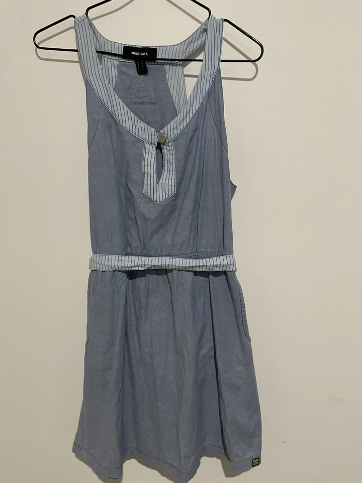 Vestido de mezclilla azul mezcla de algodón Insight para mujer talla 10  Foto 1 de 4