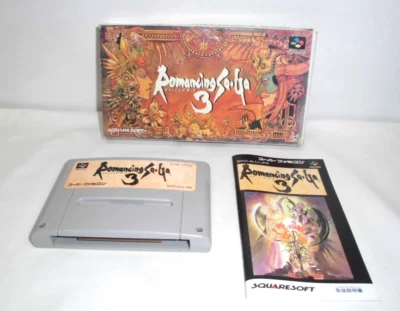 SNES - ROMANCING SAGA 3. Box, Manual. Can Save! Super famicom. JAPAN GAME. 15559 - Image 1 of 4