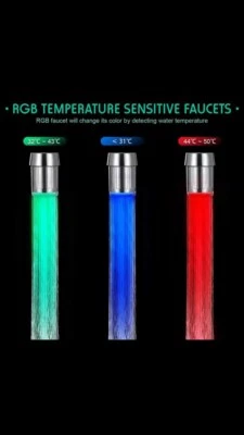 Temperature Sensor LED Light Water Faucet light one color