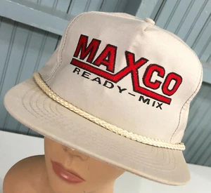 Gorra de béisbol de colección Maxco Ready Mix Washington Illinois a presión sombrero - Imagen 1 de 7