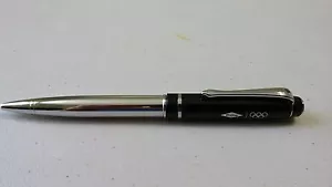 PENNA INCHIOSTRO NERO TWIST ACTION NUOVA 1,0 OZ LOGO DOW E OLIMPIADI - Foto 1 di 3