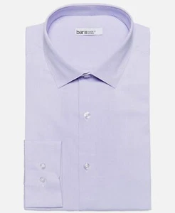 $95 Bar III 16-16.5 32/33 Men Regular-Fit Stretch Purple Dress Shirt *DAMAGED* - Picture 1 of 4