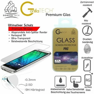 HTC One M8 Screen Protector Tempered Glass Genuine Gorilla x2 - Picture 1 of 2