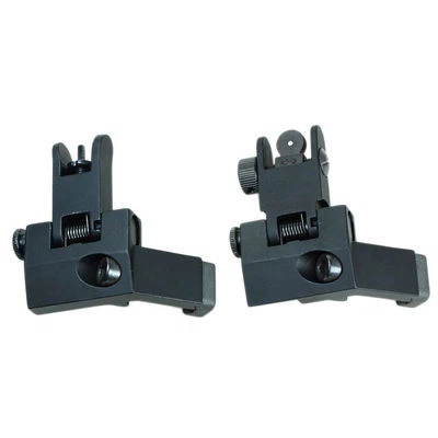 2PCs Front Rear 45 Degree Offset Rapid Backup Iron Sight w/Picatinny Wea...Rail - Image 1 of 4