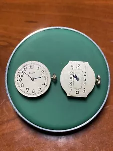 Movimiento mecánico vintage Elgin 444 x2 piezas - Imagen 1 de 2