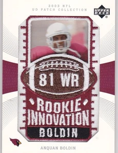 Anquan Boldin 2003 03 UD Patch Collection Rookie Innovation card RC - Picture 1 of 1