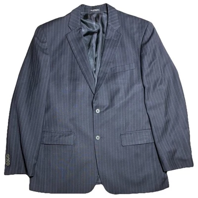 Blazer John Varvatos Delancy 42R Azul Marino Lana Worsted 120 S Aguja Única *defectos Foto 1 de 4
