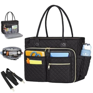 Large Size Laptop Briefcase Insulated Pocket Computer Messenger Nursing - Zdjęcie 1 z 7