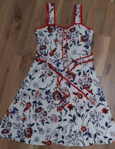 14 Joe Browns Viscose Jersey Vintage Look Floral Print Midi Tea Dress New Mint C - Picture 1 of 10