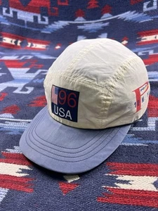 Vtg 90s Polo Sport Ralph Lauren 1996 12 M. Yacht Challenge Hat Snow Beach USA - Picture 1 of 14