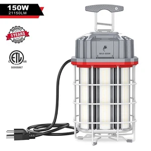 150W Portable LED Temporary Work Light Linkable Construction Jobsite Lighting - Picture 1 of 11
