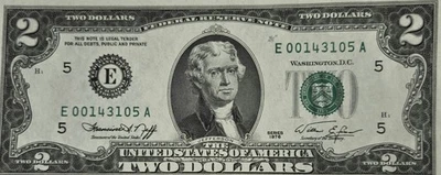 1976 $2.00 Uncirculated Bills Pristine Condition and CONSECUTIVE MINT SET - Image 1 of 4