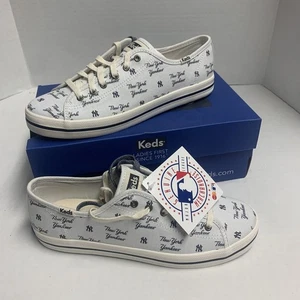 Deadstock Keds x MLB Damengröße 7,5 New York Yankees Baseballschuhe Turnschuhe - Bild 1 von 8