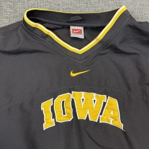 Vintage Nike Team Iowa Hawkeyes Center Swoosh Pullover Windbreaker Men’s XXL - Picture 1 of 10