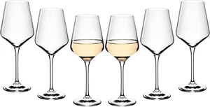 1760, Calici Da Vino Bianco, Set Di 6 Bicchieri Da Vino Bianco in Cristallo Da 4 - Foto 1 di 12
