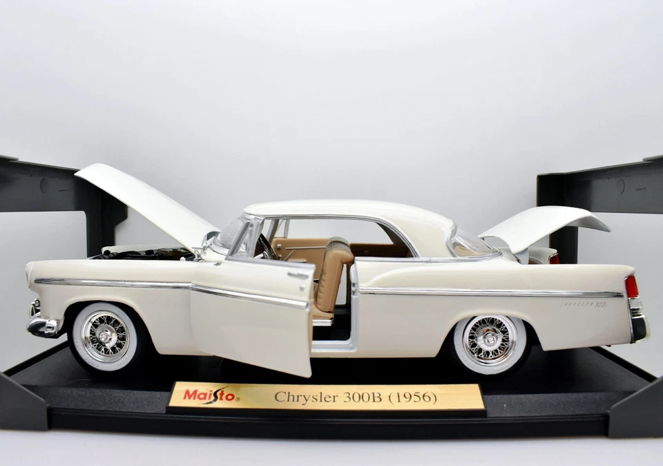 Modellini auto americane scala 1:18 Chrysler 300B diecast modellismo statico car - Immagine 1 di 4