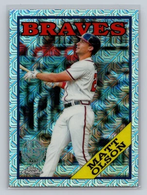 Matt Olson 2023 Topps 1988 Topps 35th Anniversary Chrome #T88C-98 Braves - Image 1 of 2