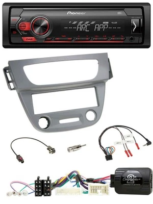 Pioneer DAB 1DIN MP3 Lenkrad USB Autoradio für Renault Megane 3 2012-2014 grau - Bild 1 von 4