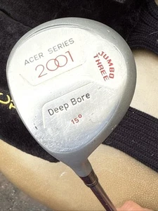 Acer Series 2001 Jumbo 3 Wood Deep Bore 15* Acer Series 100% Graphite LEFTY - Picture 1 of 9