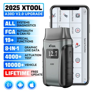XTOOL A30D OBD2 Scanner Bidirectional Scan Tool Diagnostic Full System Bluetooth - Picture 1 of 11