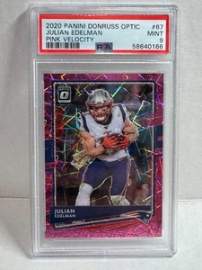 2020 DONRUSS OPTIC JULIAN EDELMAN PINK VELOCITY /79 PATRIOTS PSA 9 - Bild 1 von 1