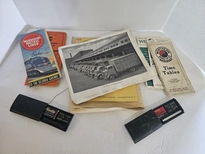 Vintage Railroad Collectibles, Photos, Razer Set, and Pamplets Lot - Picture 1 of 5
