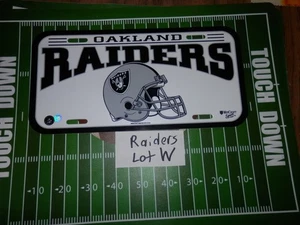 Oakland Raiders plastic license plate NFL new vintage Lot W - Picture 1 of 4