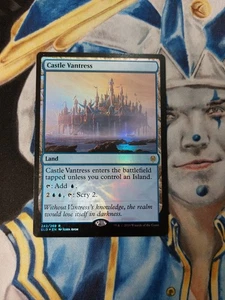 Castillo Vantress LÁMINA MTG Trono de Eldraine Tierra Rara Ligeramente Jugado x2 - Imagen 1 de 8
