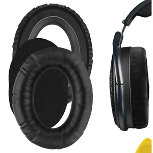 Geekria Protein Leather Ear Pads for Sennheiser HD525 HD535 Headphones (Black) - Picture 1 of 6