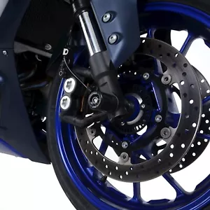 R and G Racing Fork Protectors for the Yamaha YZF-R7 R7 2022+ R&G FP0264BK - Picture 1 of 1