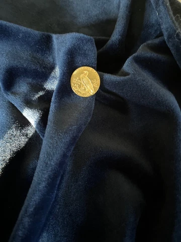 1927 U.S. Gold Quarter Eagle 2 1/2 Dollar Indian Head Coin Cover