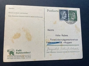 EBS Germany 1943 Postal Card - Propaganda: Faßt Kohlenklau! - P311 - Used (u1 - Picture 1 of 2