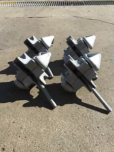 Shipping Container Twistlocks Double ended Stacking Marine Parts Set of 4 - Picture 1 of 6