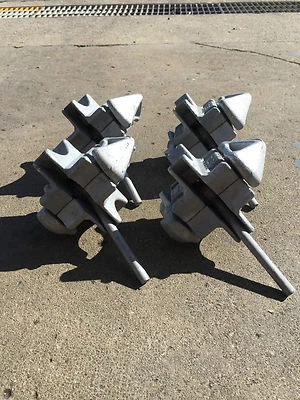 Shipping Container Twistlocks Double ended Stacking Marine Parts Set of 4 - image 1 of 4