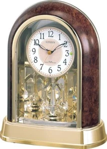 RHYTHM Citizen Table Clock Radio Clock Analog Crystal Rotating Decoration B - Picture 1 of 5
