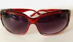 Olivia Occhiali da Sole Donna Oversized Bling Rosso - Foto 1 di 4