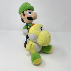 2010 Nintendo Super Mario Luigi Riding Yellow Yoshi Little Buddy 9" Plush Toy - Picture 1 of 8