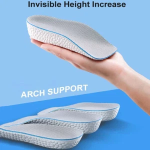 Comfort Arch Height Increase Shoe Insoles Heel Pads New Insert Feet Support - Picture 1 of 1