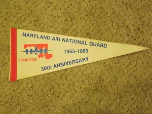 Vintage 1985 Maryland Air National Guard 135th TAG Celebration Pennant - Picture 1 of 11