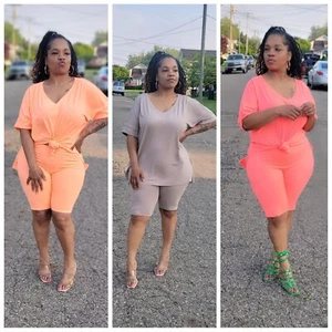 plus size sets outfits "stay cool set" - Picture 1 of 1