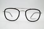 Bright and Son Br353 Black Silver Oval Glasses Eyeglass Frame Eyeglasses New